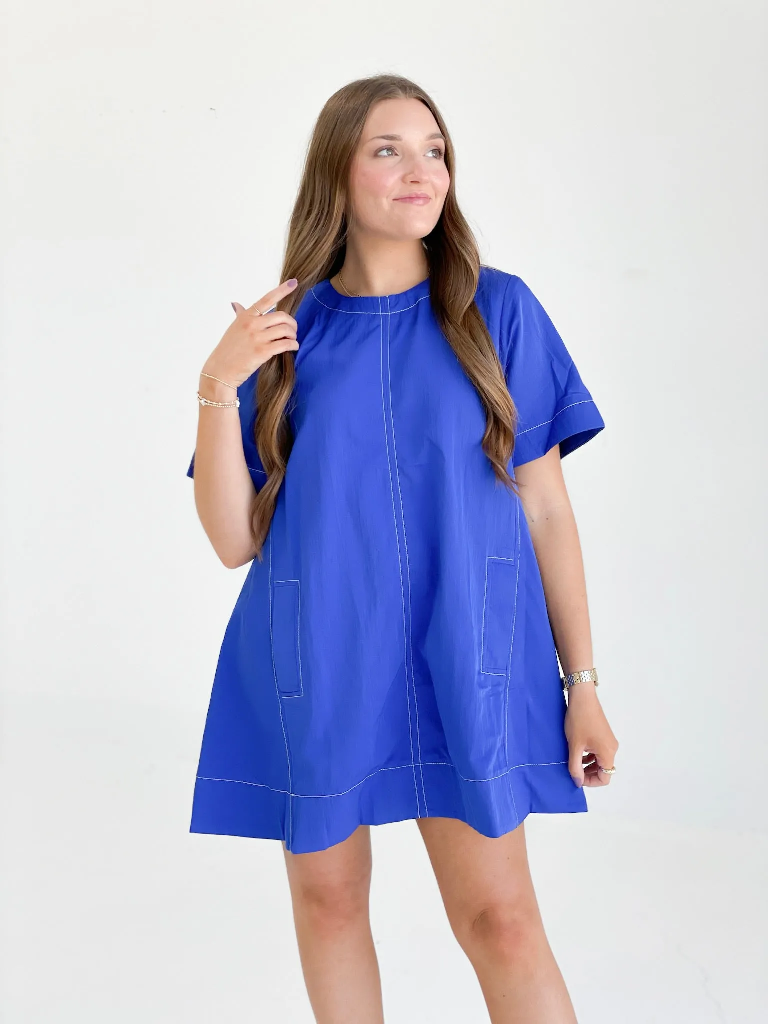 Maureen Mini Dress - Royal