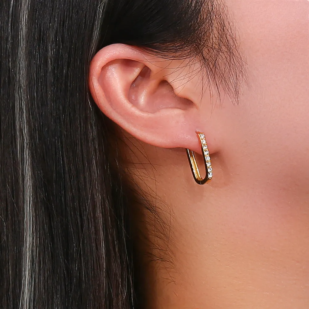 Maya Gold Hoop Earrings