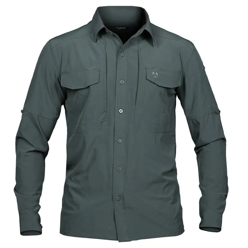 Men's Lightweight Quick Dry Tactical Long Sleeve Shirt