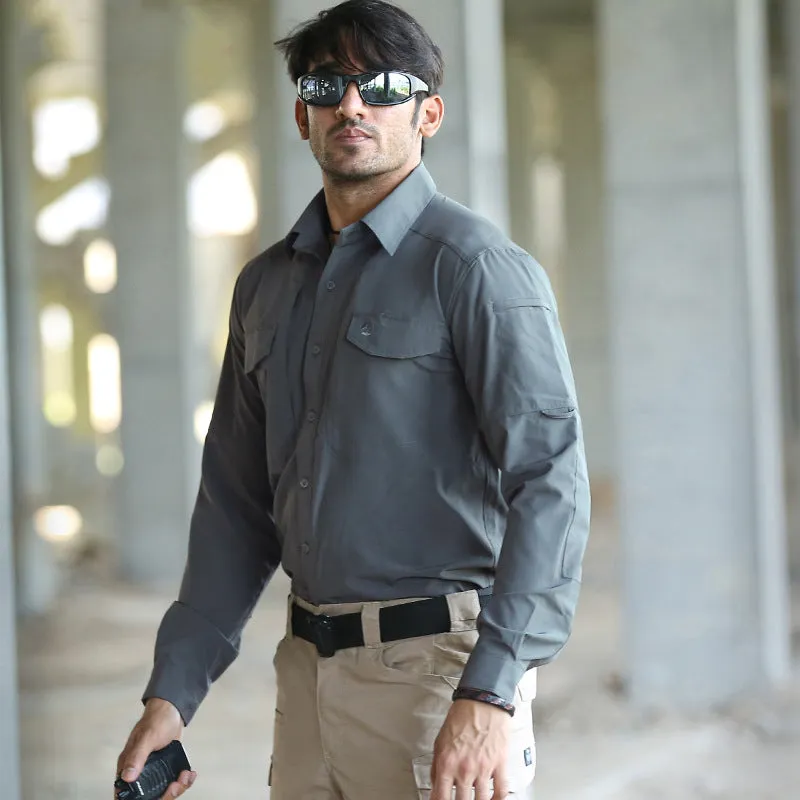 Men's Lightweight Quick Dry Tactical Long Sleeve Shirt