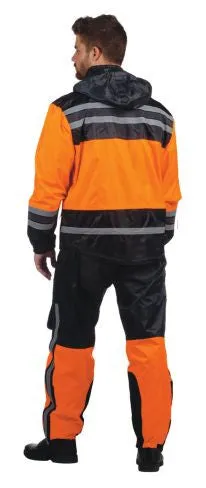 Mens REVOLUTION GEAR Hi-Viz Nylon Rainsuit - Orange