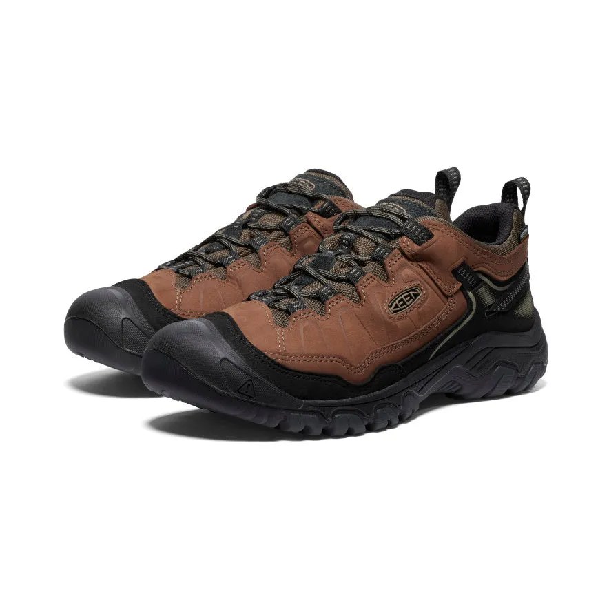 Men's Targhee IV Wide Waterproof Hiking Shoe  |  Bison/Black