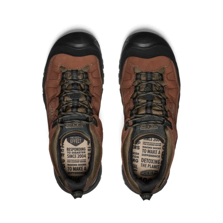 Men's Targhee IV Wide Waterproof Hiking Shoe  |  Bison/Black