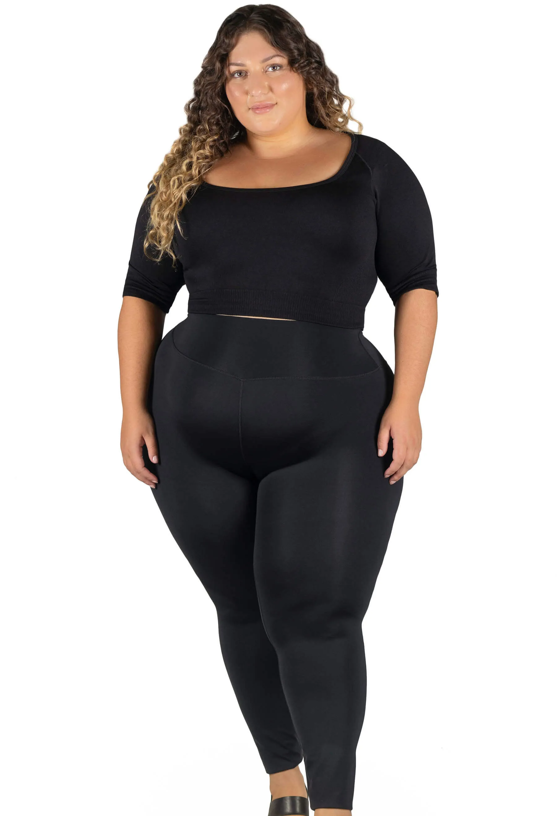 Mesh Racer Bra   High Waisted Leggings Athleisure Set