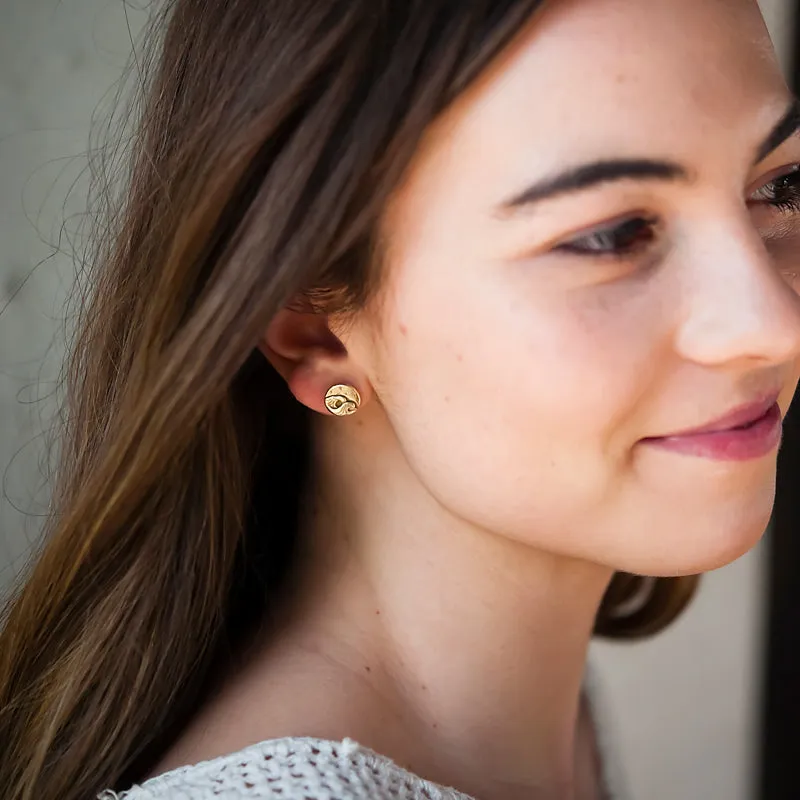 Midnight Mountain Adventure Bronze Earrings