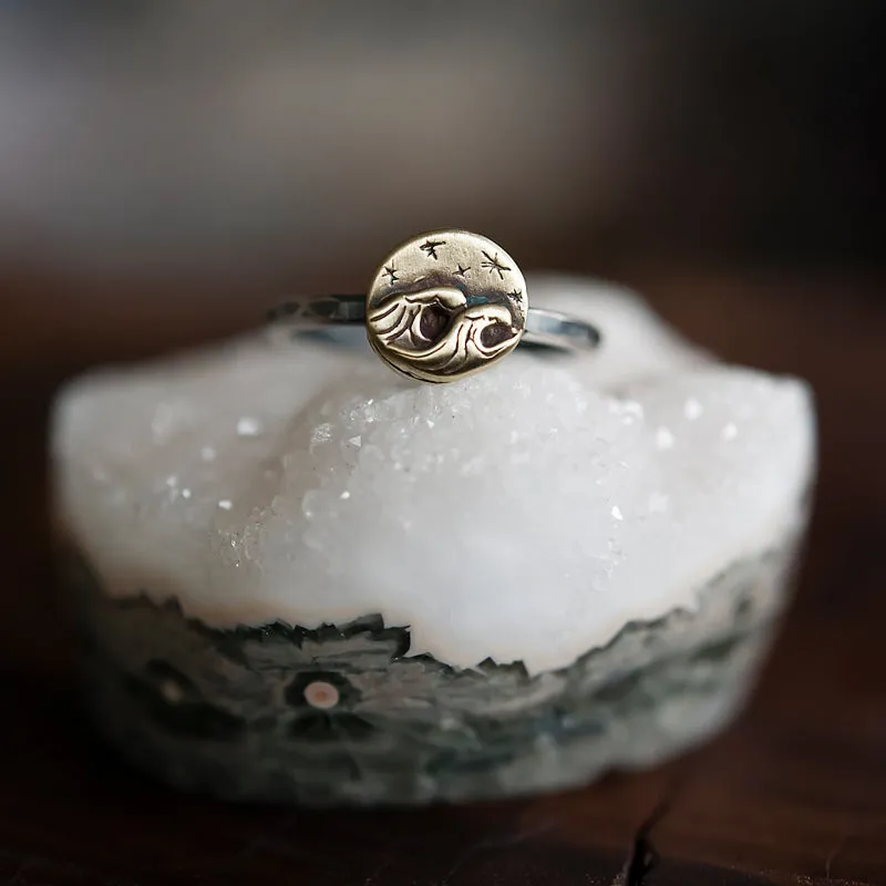 Midnight Ocean Adventure Ring