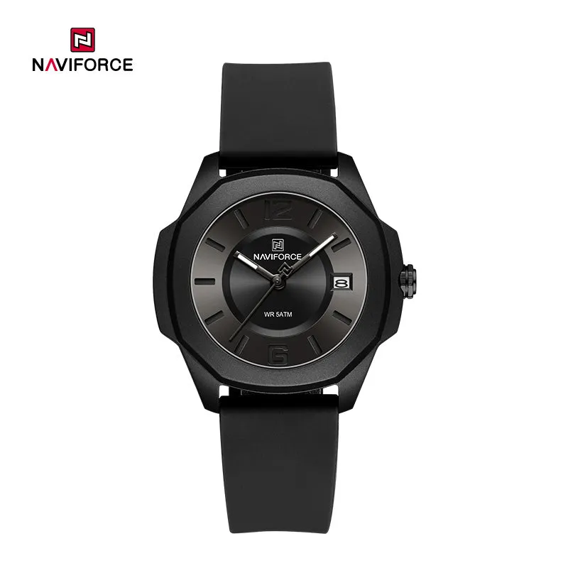 NAVIFORCE NF7107 5ATM Waterproof Stylish Women’s Luminous Sports Watch with Silicone Strap