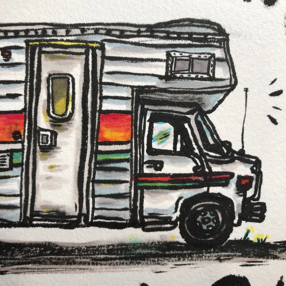 Original Drawing, Adventure Mobile