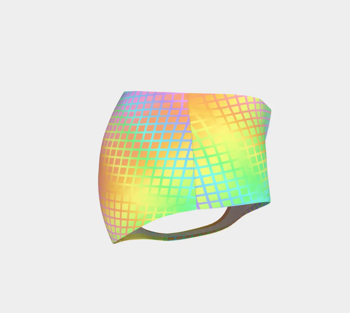 Rainbow Grid Booty Short