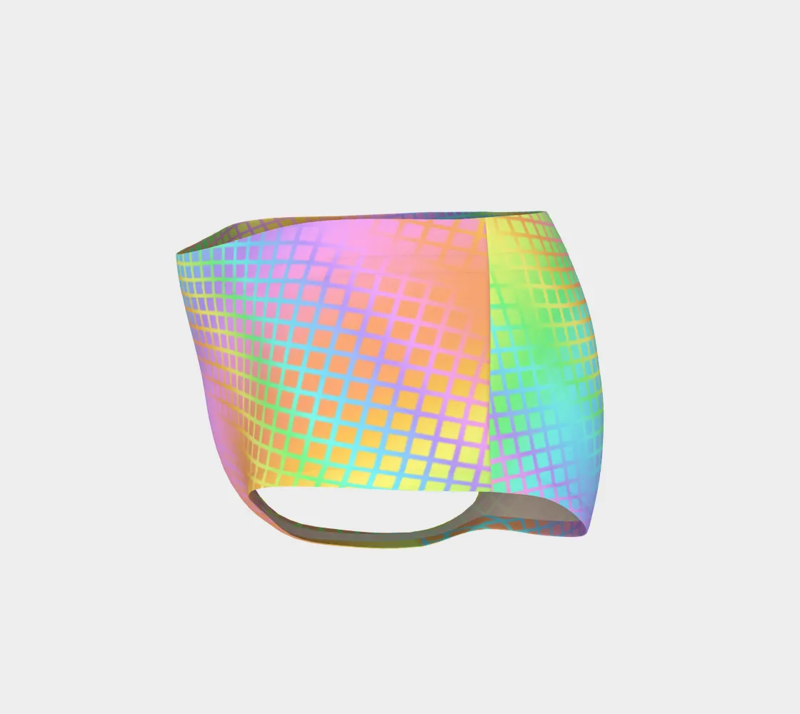 Rainbow Grid Booty Short