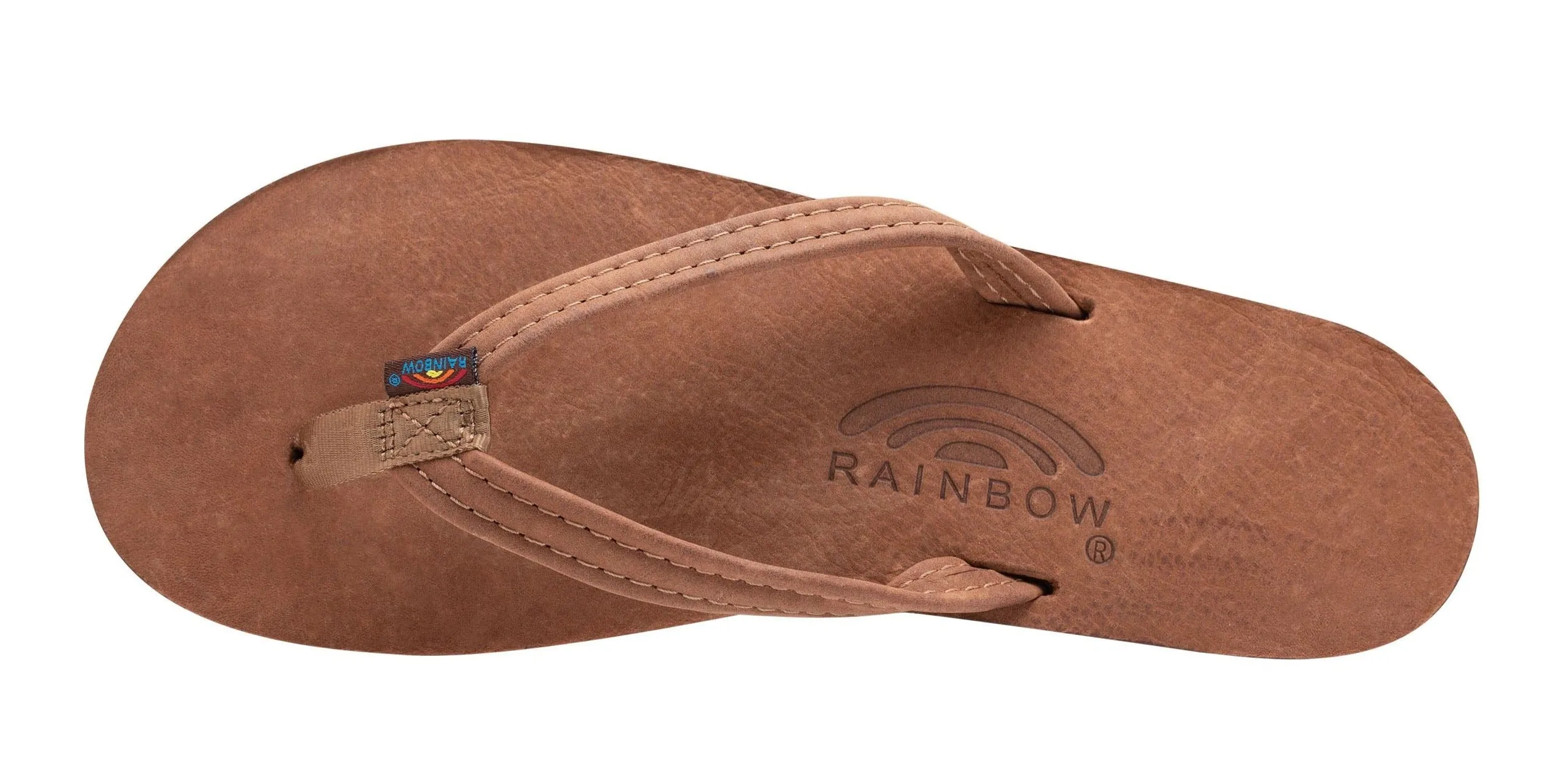 Rainbow Women's Luxury Leather Single Layer 1" Strap Sandals 2023