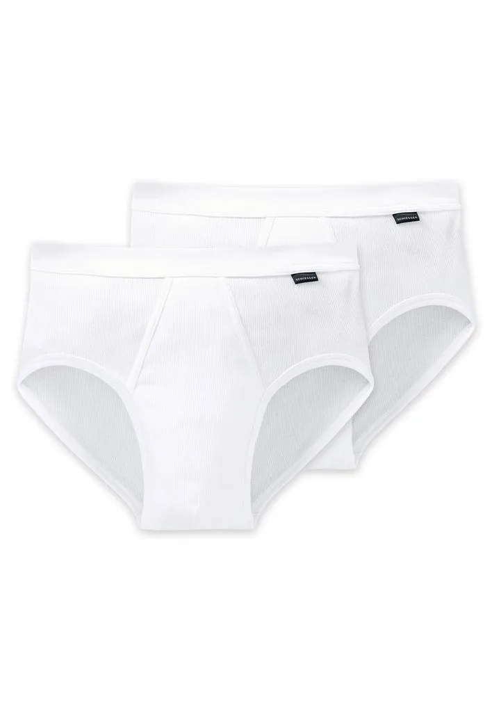 Schiesser - Cotton Essentials Double Rib - Sports Briefs - 2 Pack