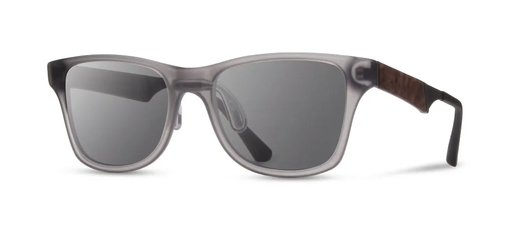 Shwood Canby ACTV Sunglasses - Matte Smoke - Grey Polarized