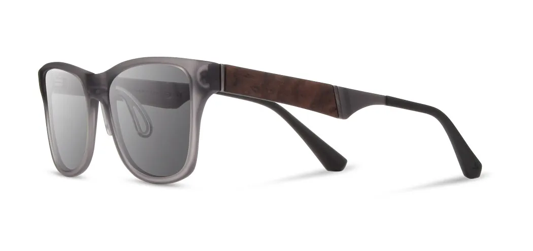 Shwood Canby ACTV Sunglasses - Matte Smoke - Grey Polarized