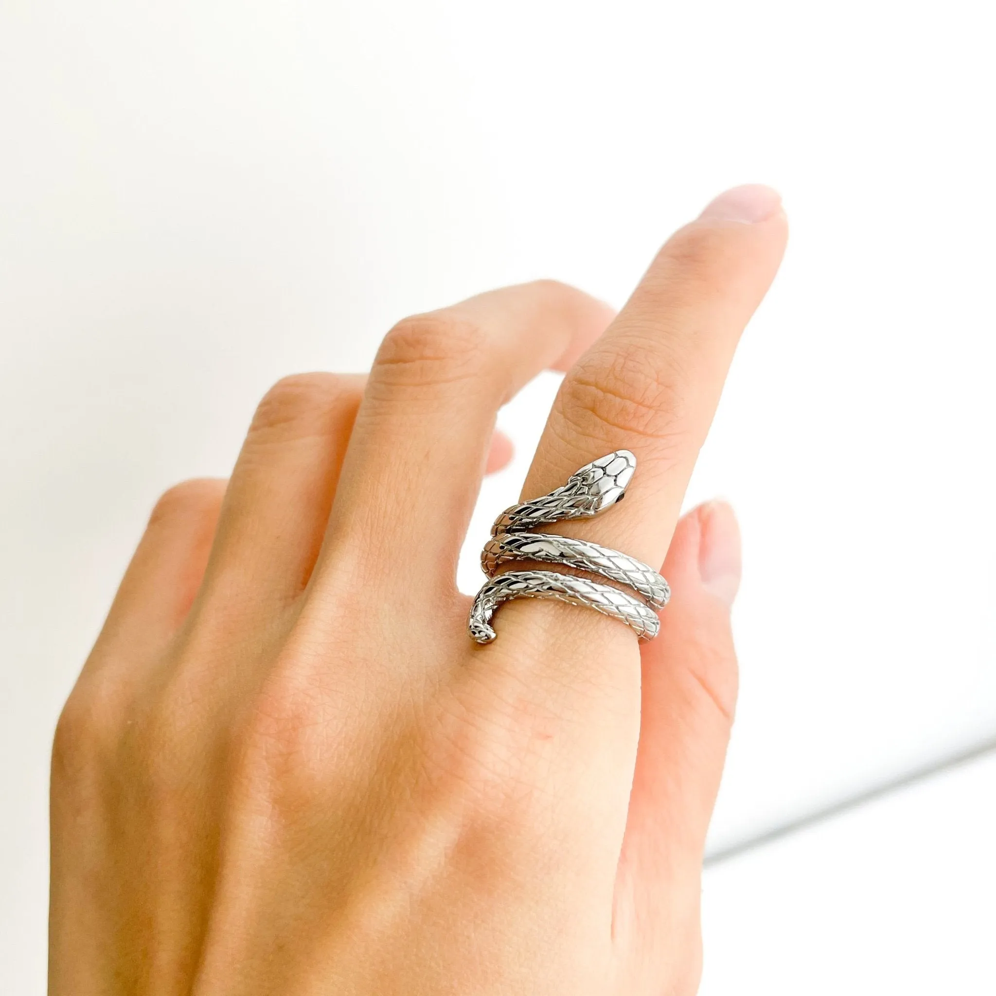 Silver Snake Ring