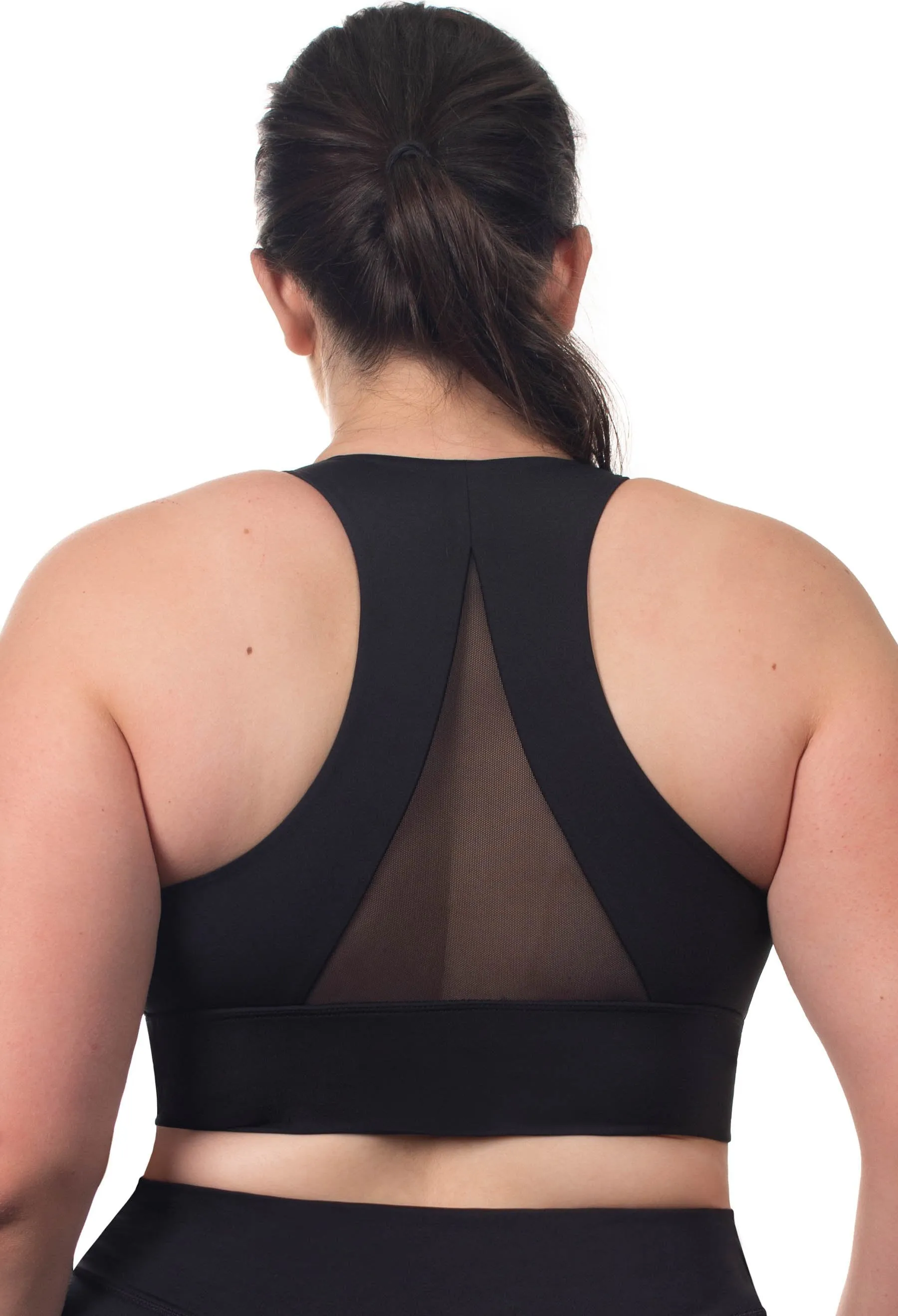 Sports bra - Long Line with a Mesh Racer Back