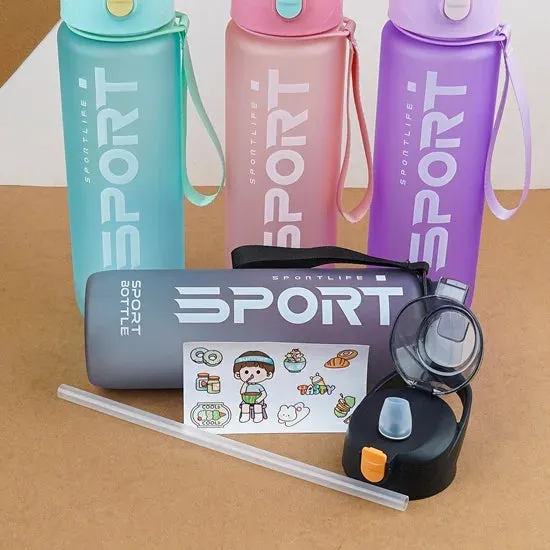 Sports Frosted Water Bottle