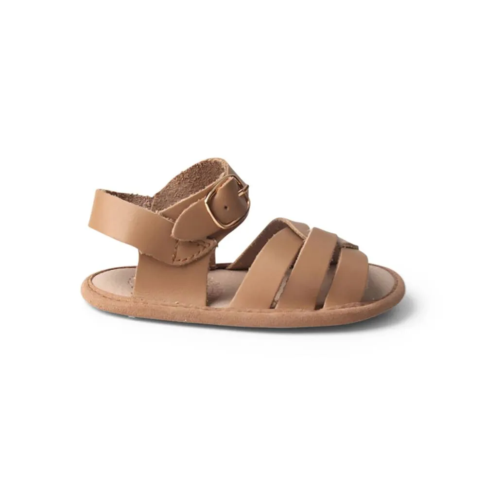 Tawny Weave Leather Baby Sandal