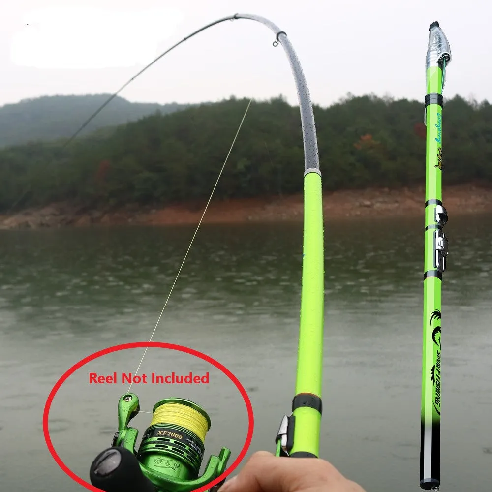 Telescopic Fishing Pole Durable High Density Carbon Antiskid Handle