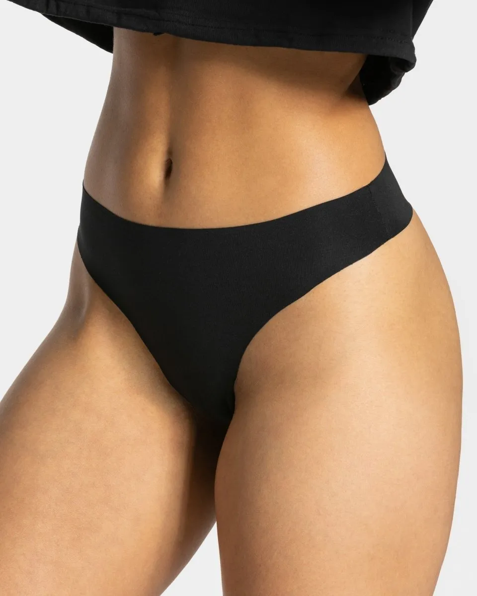 TEVEO Seamless Tanga (5er) "Schwarz"