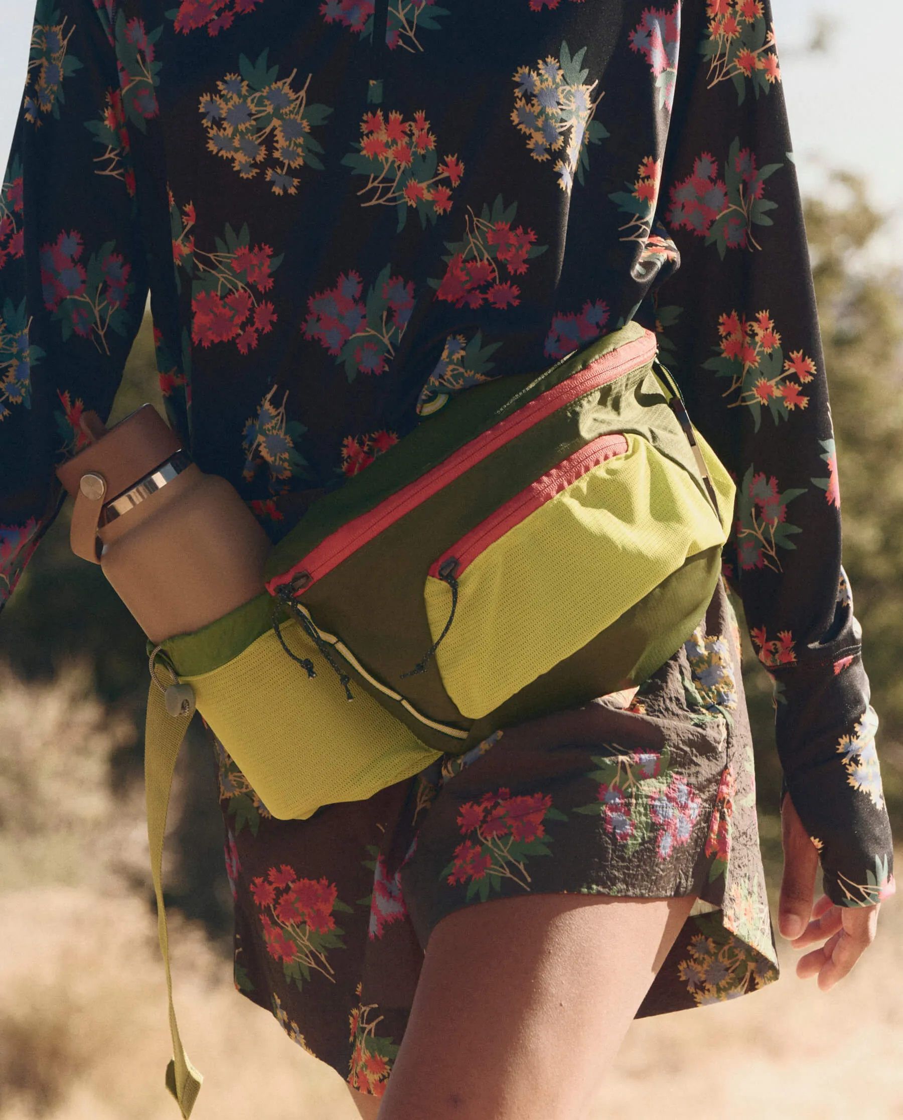 The Adventure Hip Pack. -- Moss and Citron Colorblock