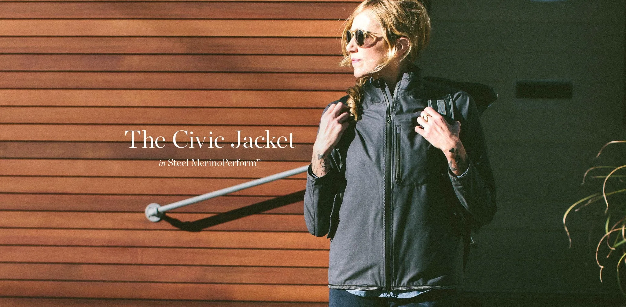 The Civic Jacket in Steel MerinoPerform™