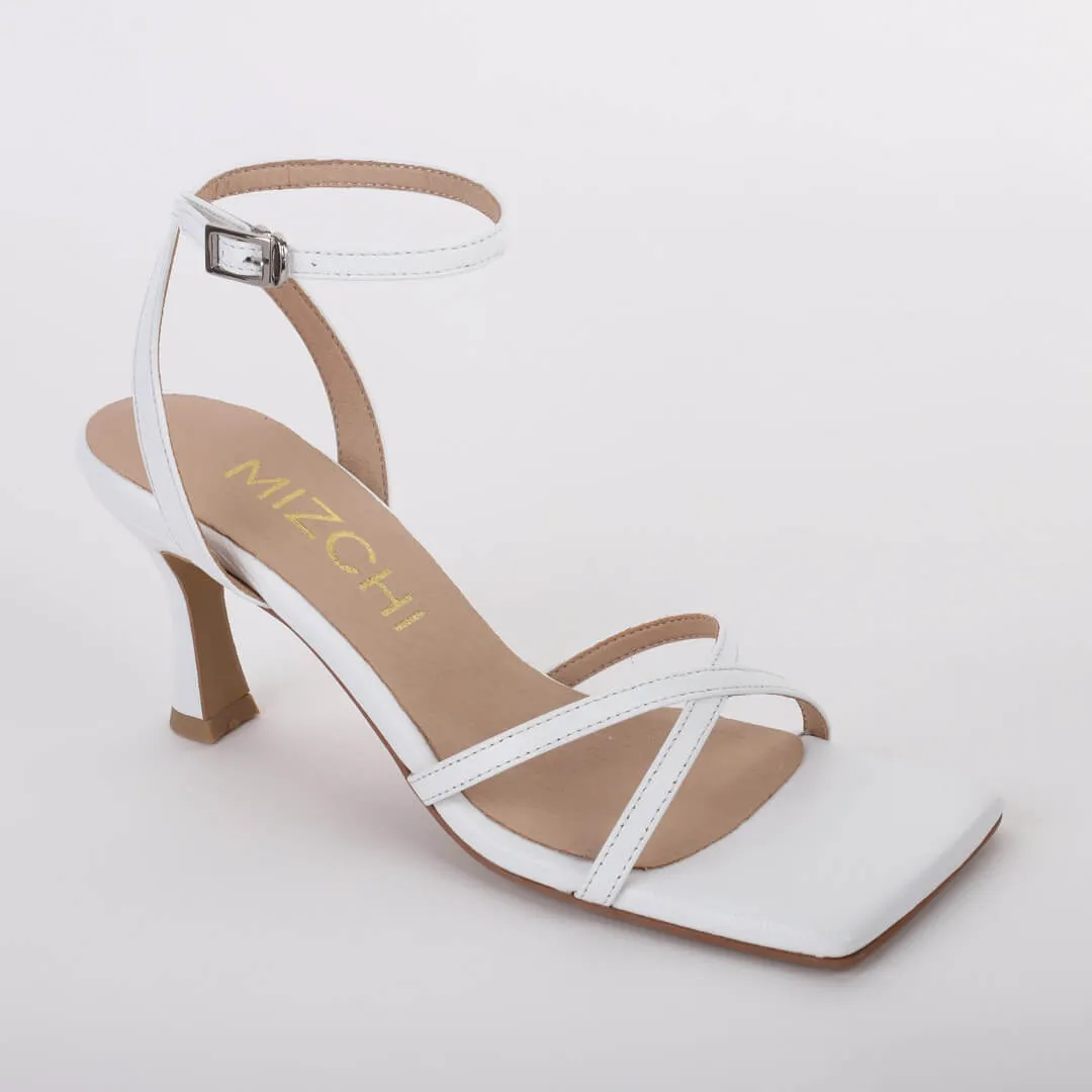 *UK size 1 - CATALINA - white , 7cm heels