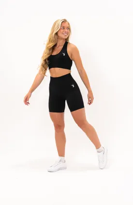 Unlimited Seamless Shorts & Sports Bra Set - Black