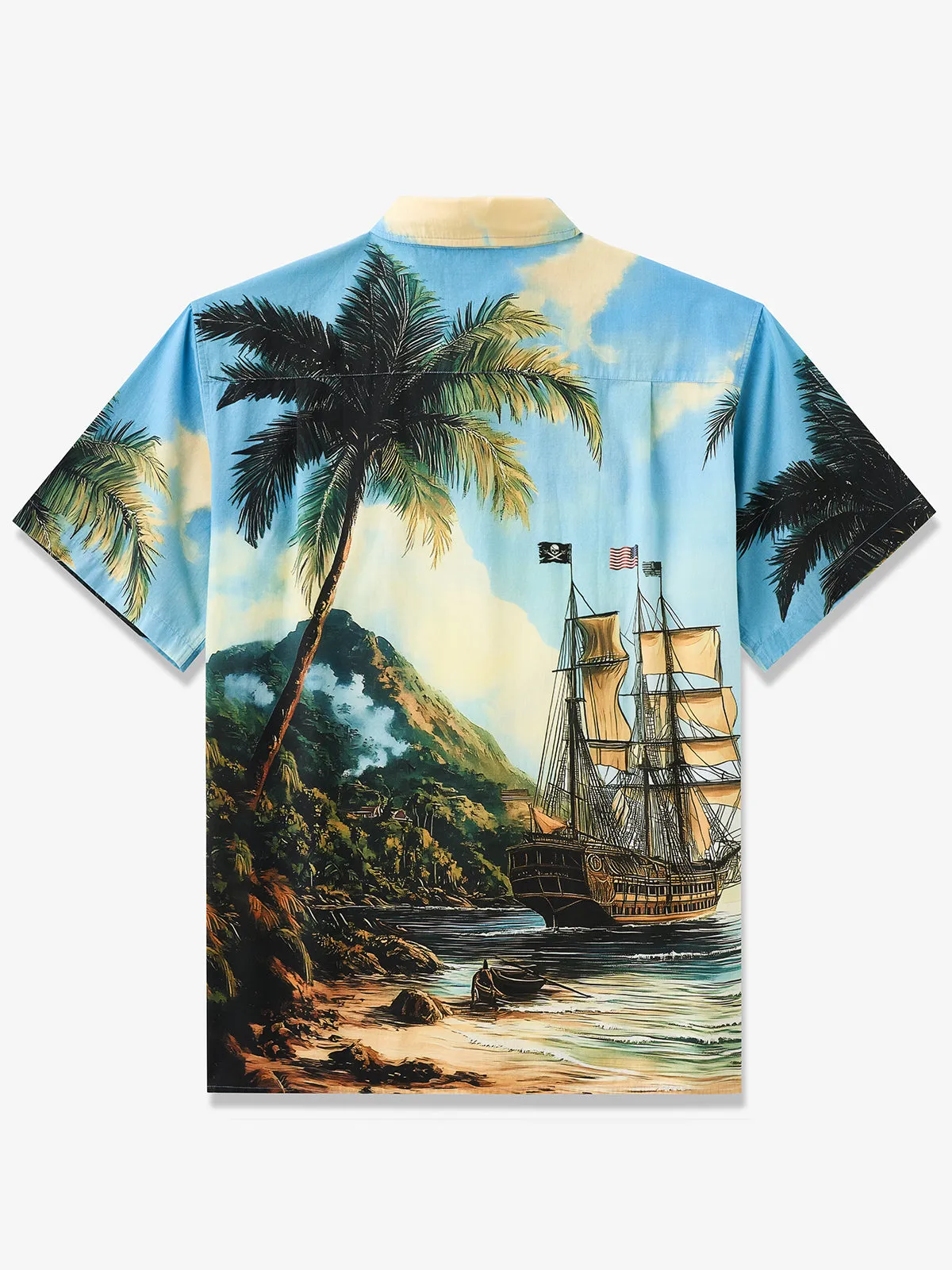 Vintage Nautical Adventure Cotton Shirt