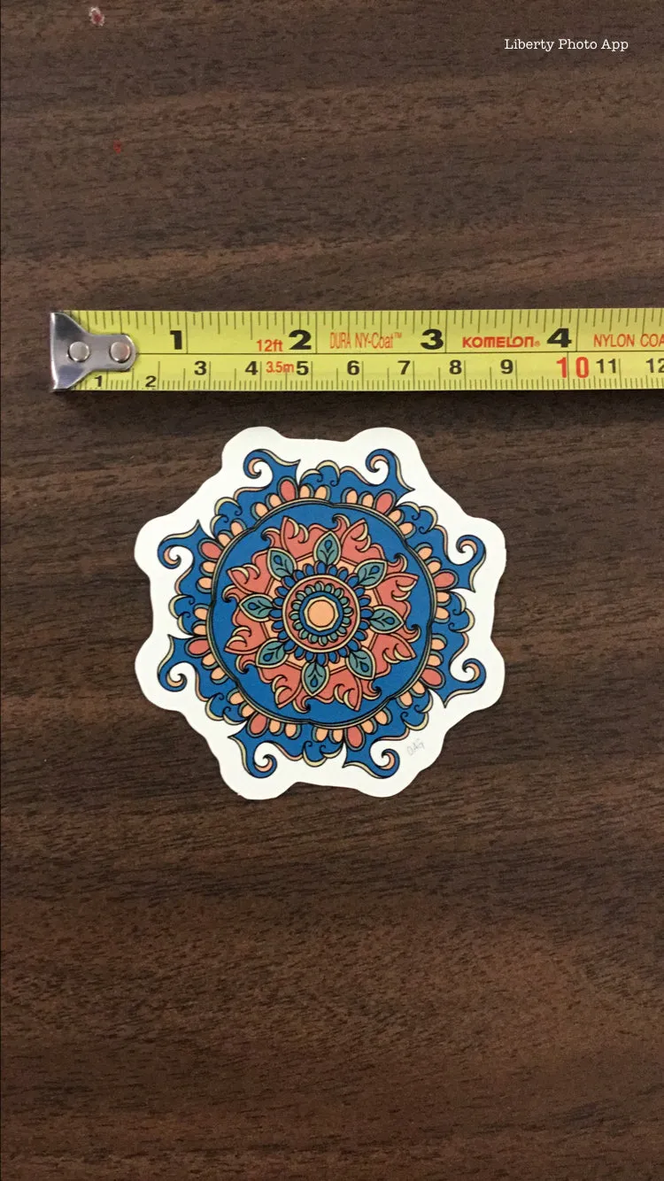 'Wavy Mandala' Sticker