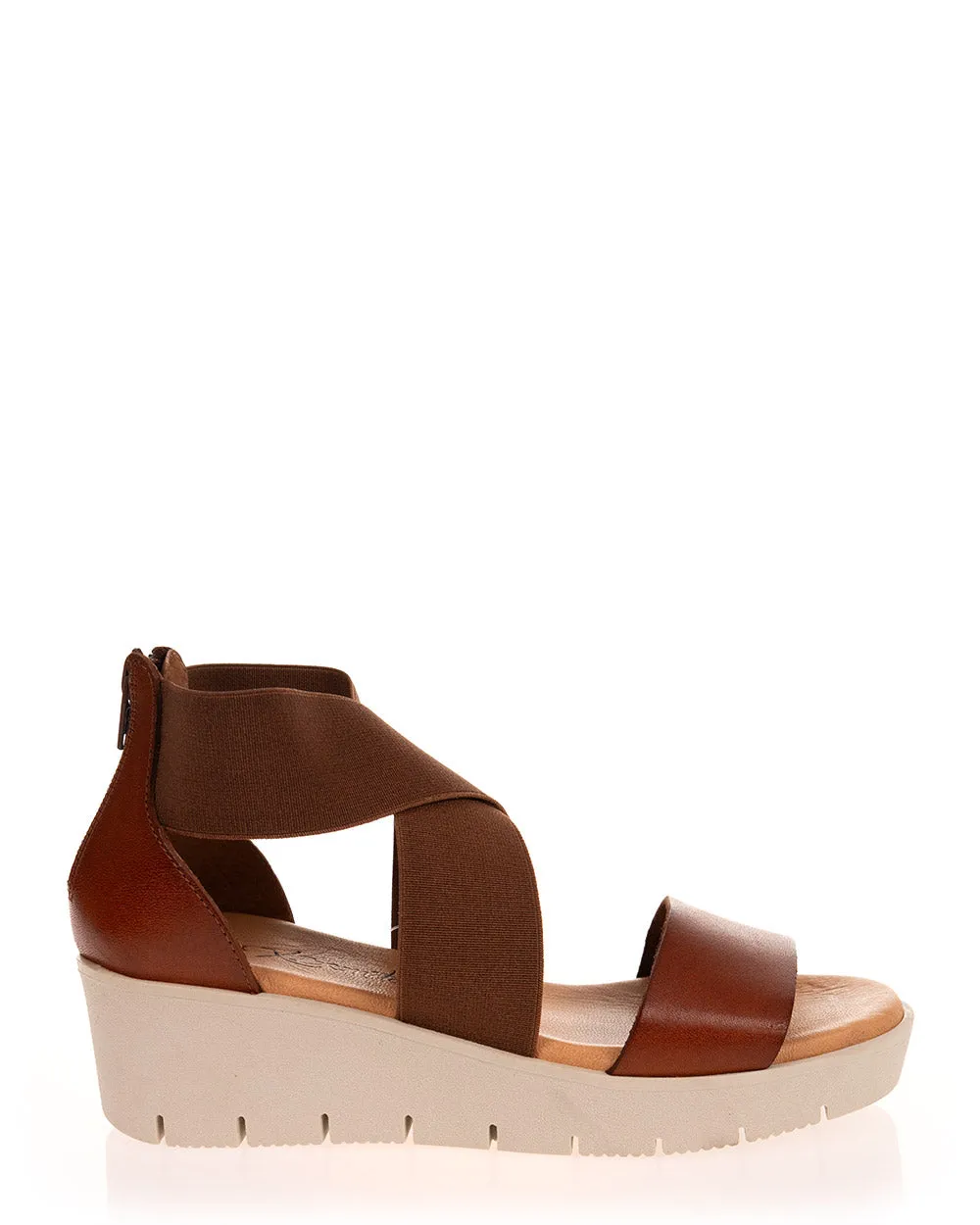 X Bonita 2109 Cuero Leather Wedge Sandal