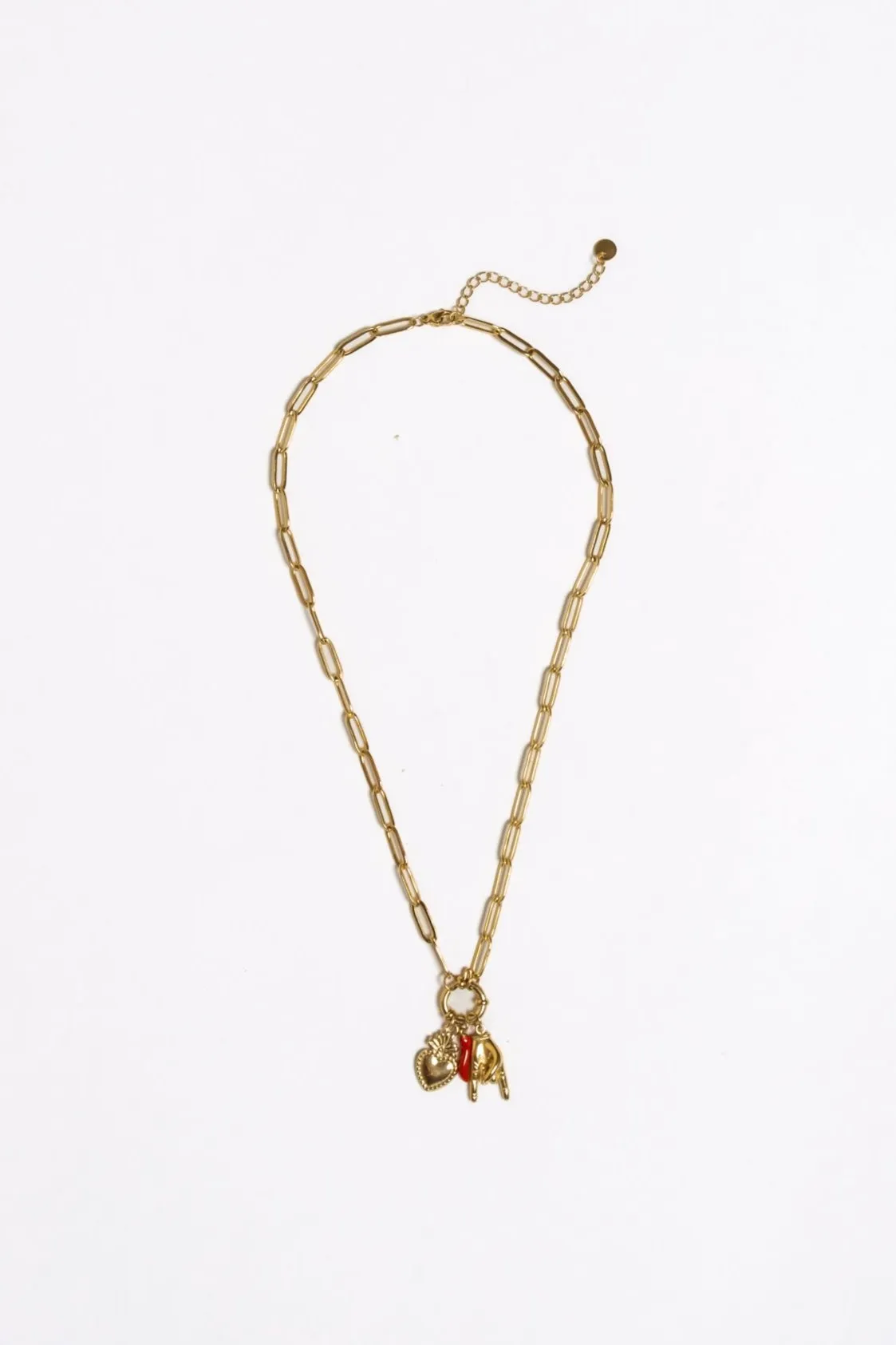 Zadie Charm Cluster Necklace